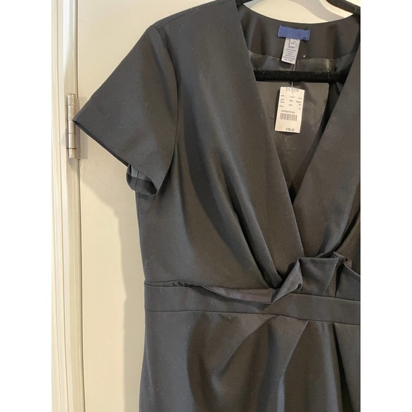 J. CREW Black Wool Midi Dress - Size 12 - NEW! - Picture 3 of 12